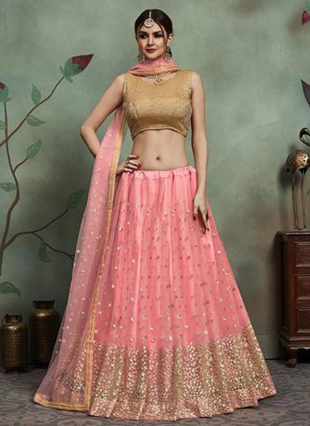 Baby Pink Colour ARYA EUPHORIA VOL 2 Designer Festive Party Wear Sequince Thread Soft Net Lehenga Choli Collection 2902